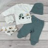  5 részes, járműves mintájú kisfiú hazahozós baby szett