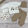  5 részes, járműves mintájú kisfiú hazahozós baby szett
