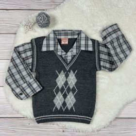 Kombinált kisfiú ingmellény