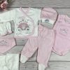 8 részes,  királyi hintós hazahozós kislány baby szett