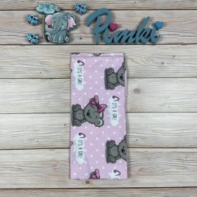 Rózsaszín macis flanel pelenka