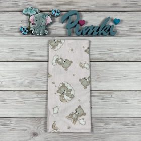 Rózsaszín macis flanel pelenka