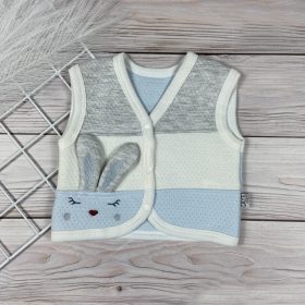 Nyuszis csíkos pamut mellény