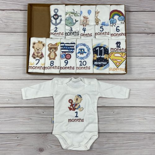 Cuki vegyes mintás, 1-12 hónapos vagyok body csomag