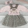 Cicás mintájú kislány ruha, fejpánttal