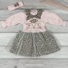 Cicás mintájú kislány ruha, fejpánttal