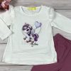 Fehér unicornisos póló, leggingsszel