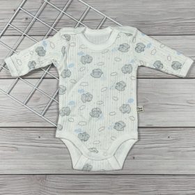 Kutyusos bordázott hosszú ujjú body