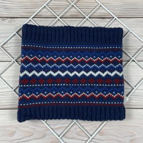 Kék-piros mintás belül polár csősál