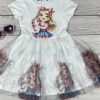 Unikornisos Hercegnő tüllös kislány ruha- fehér